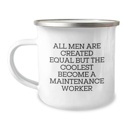 Maintenance Worker Keepsake Camping Mug Birthday Gift for Him - Image 1