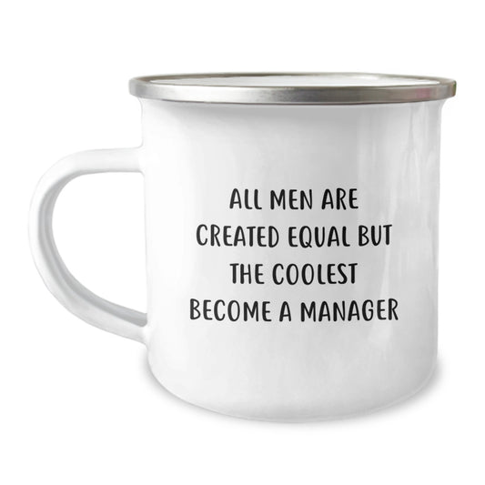 Graduation Unique Gifts for Managers, Funny Quote Coffee Mug, Stainless Steel with Enamel Finish, Camping Mug, Gifts from Men for Friends, Family, Coworkers - Image 1