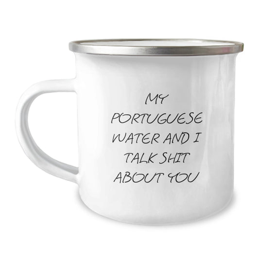 Portuguese Water Dog Camping Mug Keepsake Birthday Gift for Him - Image 1