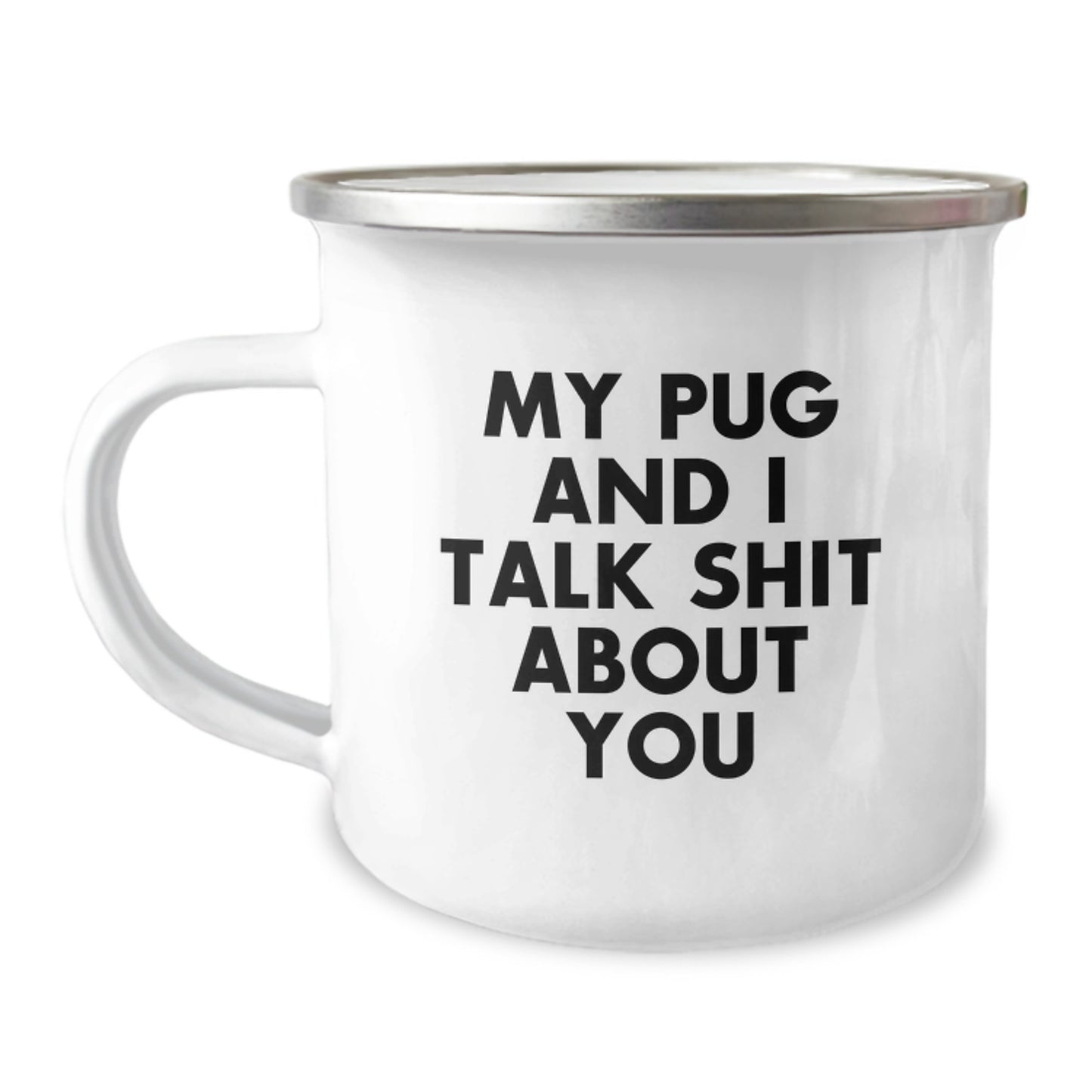 Funny Pug Dog Camping Mugs Gifts from Men to Women Friends Family - Unique Christmas Unique Gift Ideas for Pug Dog Lovers - Image 1