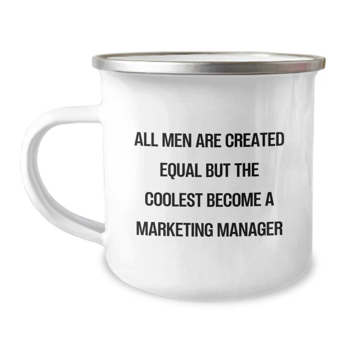 Marketing Manager Keepsake Camping Mug for Him Birthday Gift - Image 1