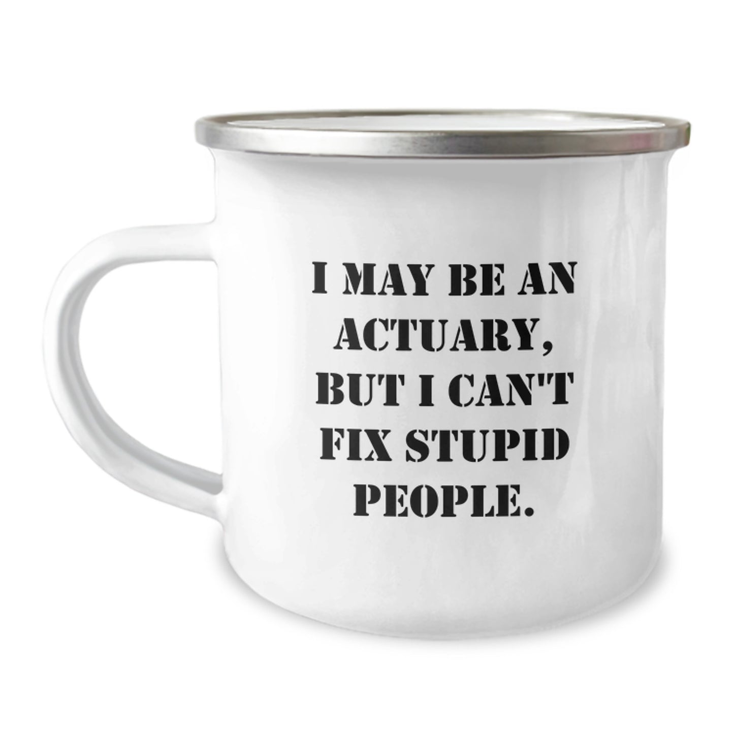 Actuary Keepsake Camping Mug for Him Graduation Gift with Quote - Image 1