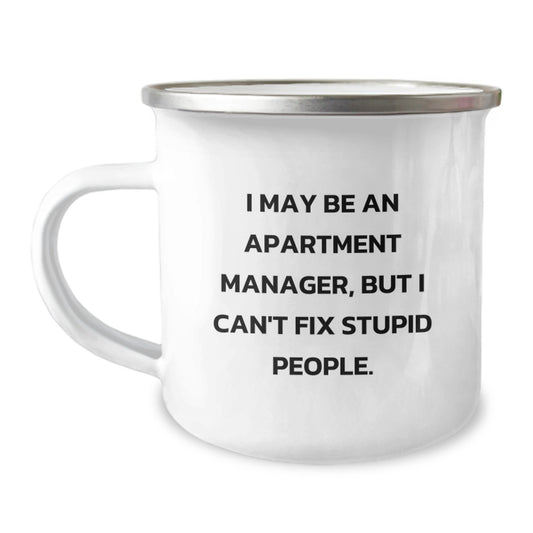 Apartment Manager Keepsake Camping Mug for Him Birthday Gift - Image 1