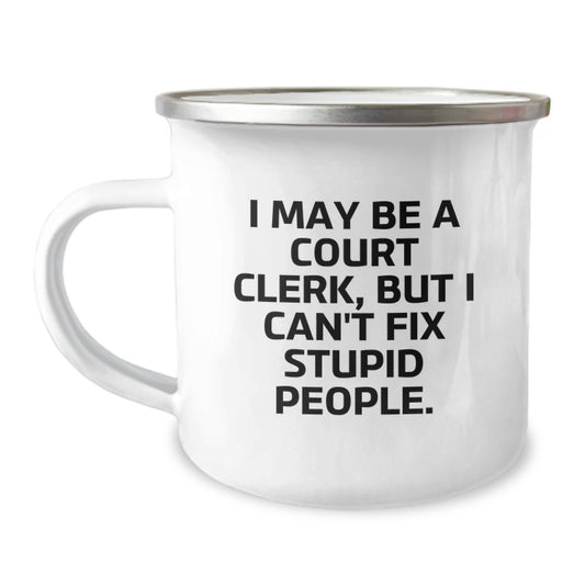Court Clerk Keepsake Camping Mug Birthday Gift for Him Surprise Limited - Image 1