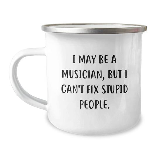 Funny Musician Gifts from Friends for Musician - Musician Camping Mug - Valentine's Unique Gifts for Men and Women - Image 1
