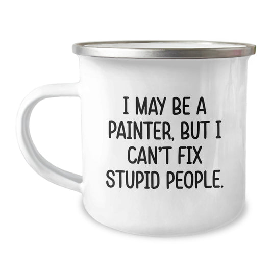 Painter Keepsake Camping Mug for Him Birthday Gift - Image 1