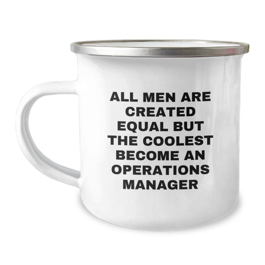 Camping Mugs - Funny Operations Manager Gifts for Men - Birthday Unique Presents from Friends and Family - Coolest Operations Manager Ever - Image 1