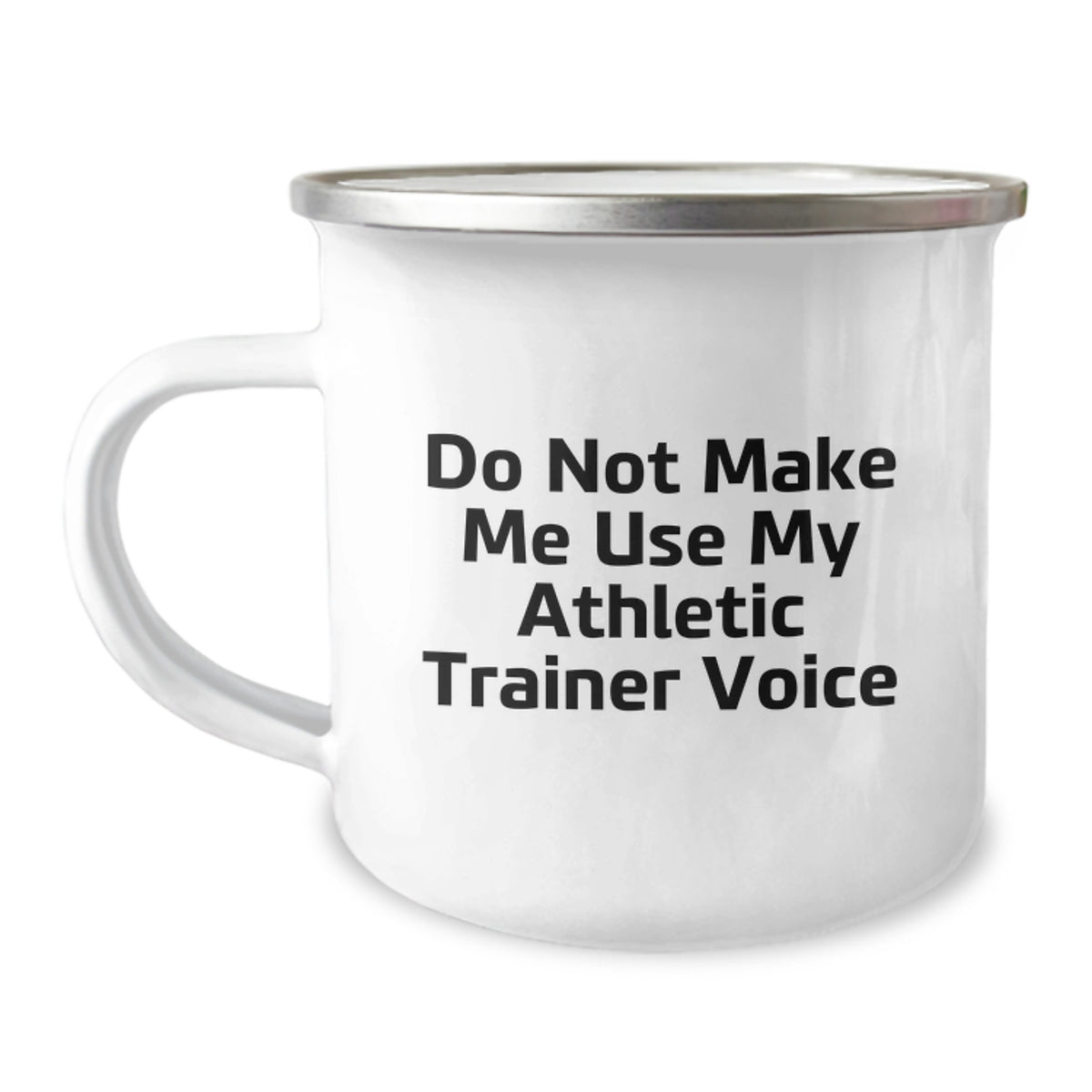 Athletic Trainer Gift for Him - Do Not Use Voice Keepsake Camping Mug - Image 1