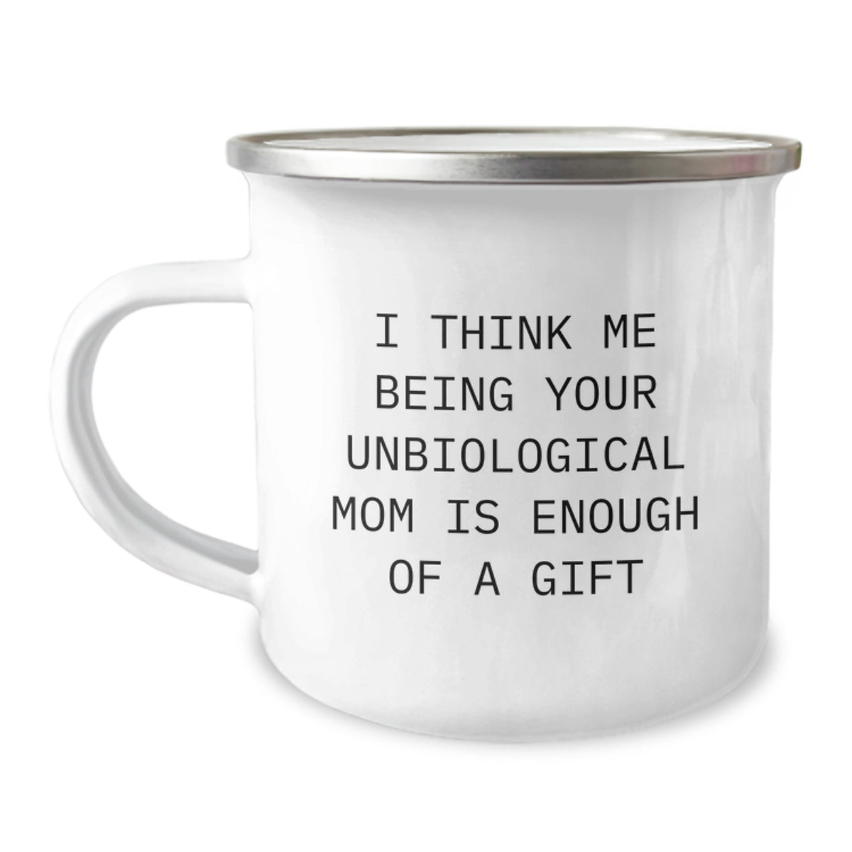 Funny Unbiological Mom Gifts for Her, Camping Mug, Christmas Unique Gifts from Men to Unbiological Mom, Perfect for Unbiological Mom Day - Image 1