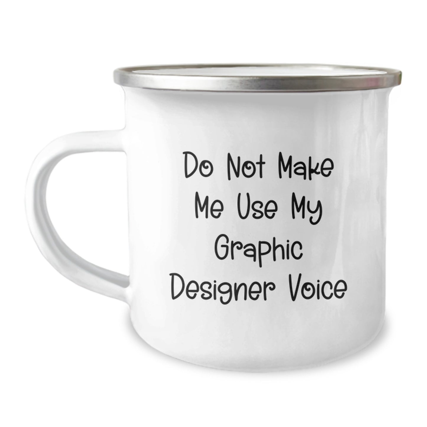 Graphic Designer Keepsake Camping Mug Birthday Gift for Him Stainless - Image 1