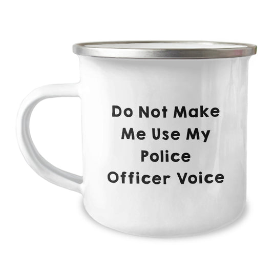 Police Officer Keepsake Camping Mug for Him Birthday Gift with Quote - Image 1
