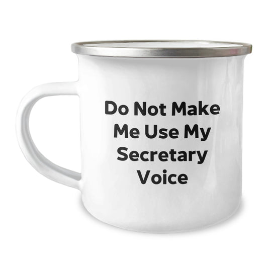 Secretary Keepsake Camping Mug for Him Birthday Gift With Enamel Finish - Image 1