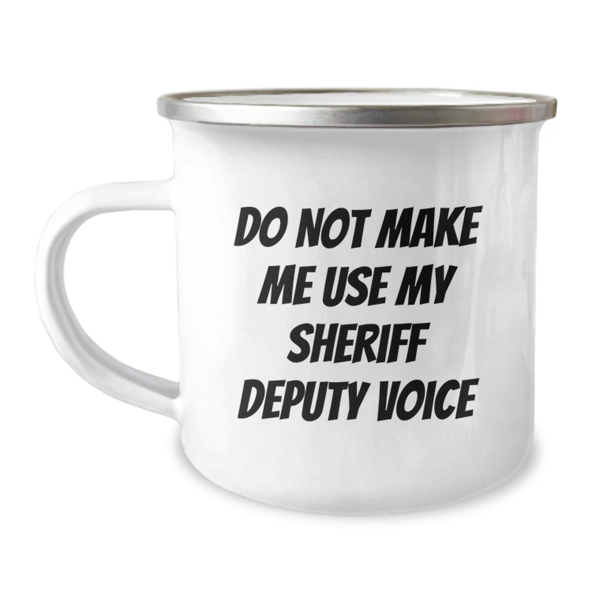 Sheriff Deputy Camping Mug Gift for Him - Stern Tone Keepsake - Image 1