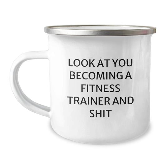 Birthday Gift Fitness Trainer Camping Mug for Her Present - Image 1