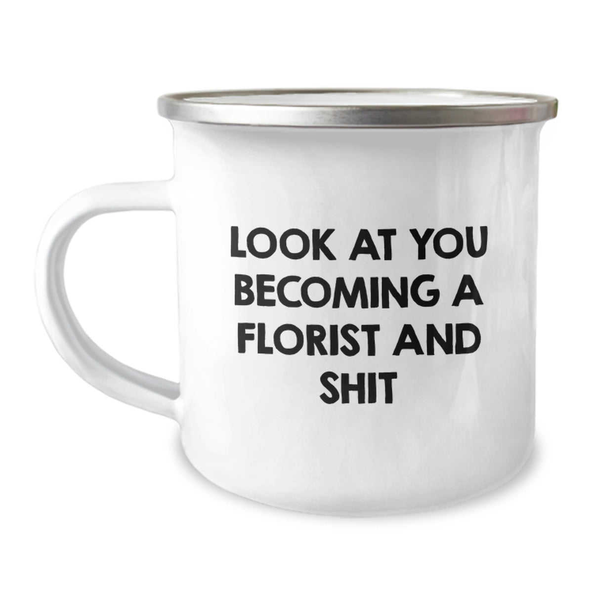 Christmas Gift for Her Humorous Florist Camping Mug Present - Image 1