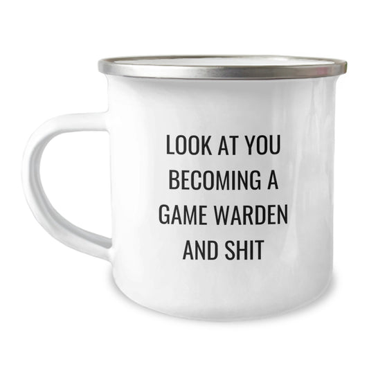 Game Warden Keepsake Camping Mug for Him Birthday Gift with Quote - Image 1