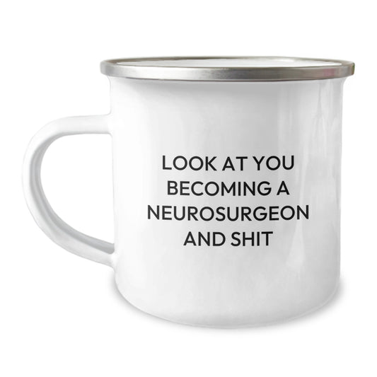 Neurosurgeon Keepsake Camping Mug for Him Birthday Gift Stainless Steel - Image 1