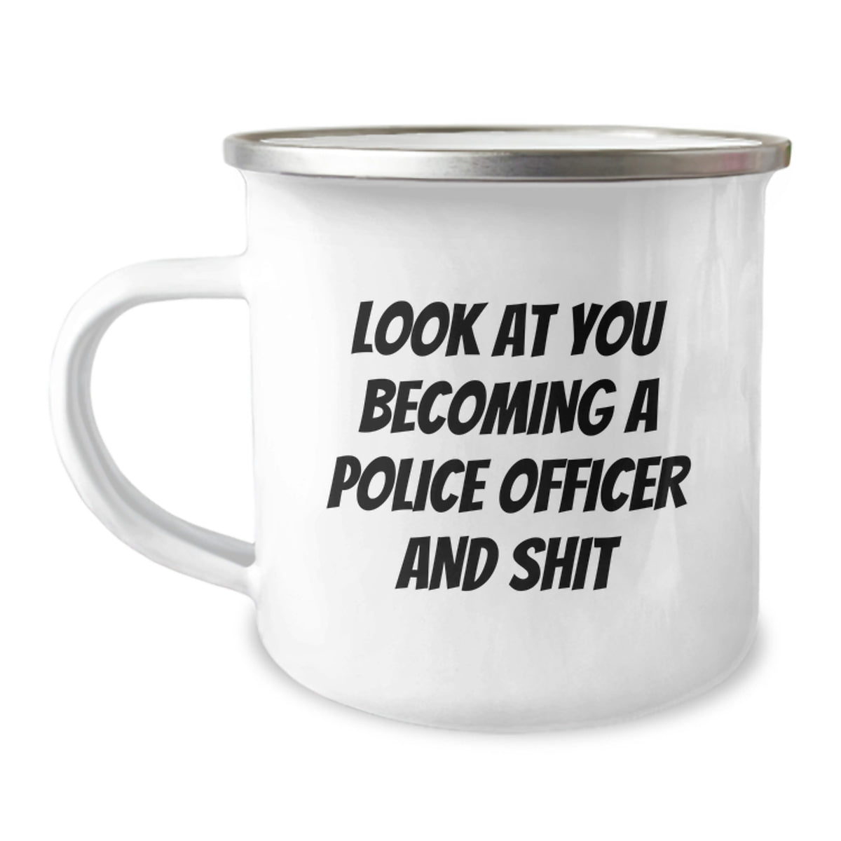 Police Officer Camping Mug Keepsake for Him Christmas Gift – Bold Humor - Image 1