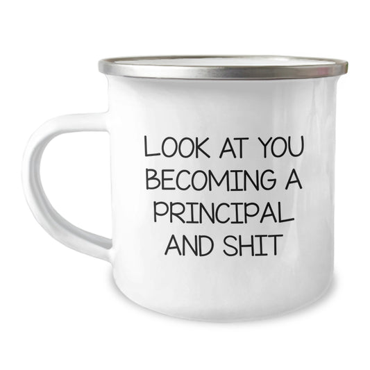 Funny Principal Gifts from Men for Principal on Mother's Day Principal Camping Mug - Image 1