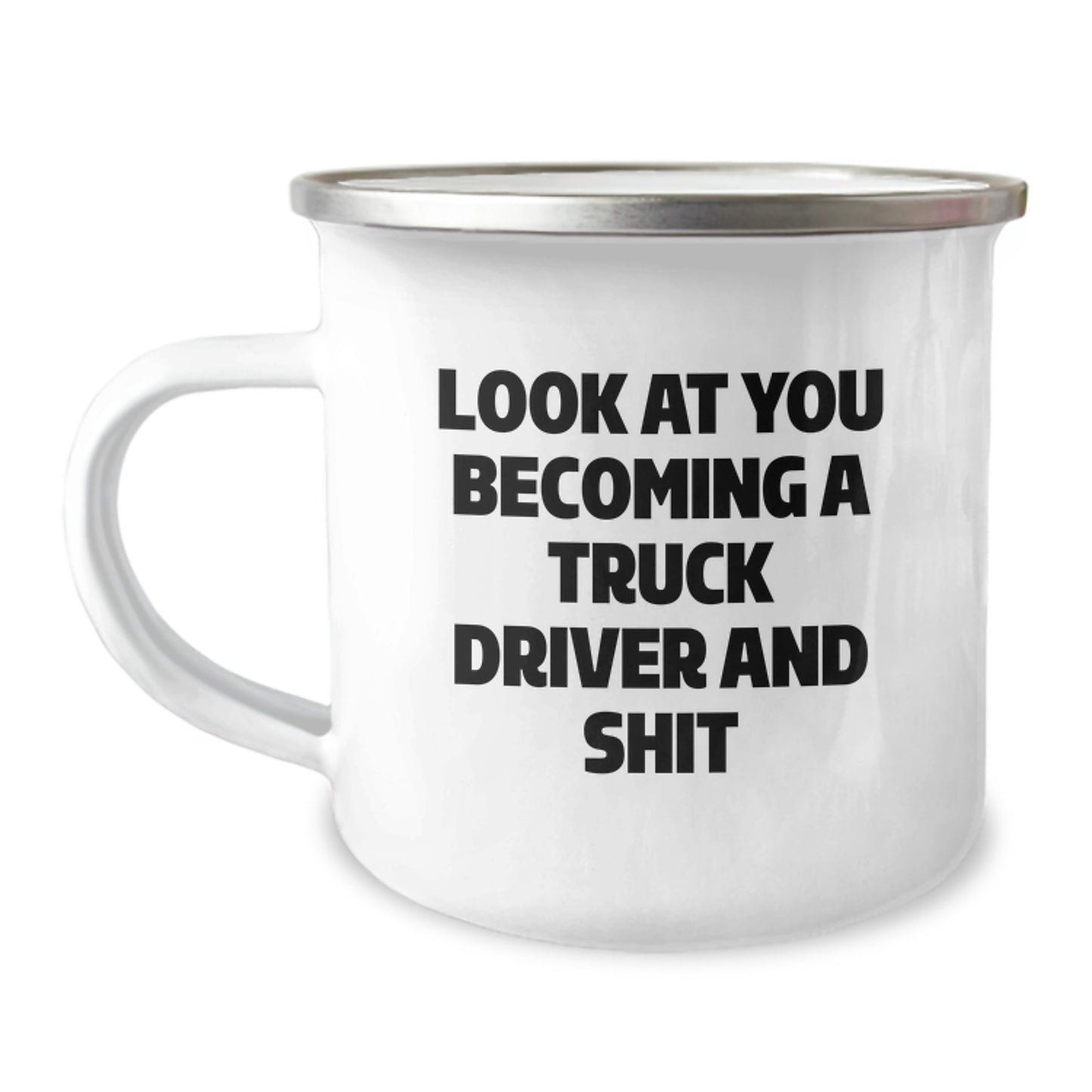 Truck Driver Gifts for Him, Funny Truck Driver Graduation Unique Gifts from Friends, Family or Coworkers - Camping Mug for Men - Image 1