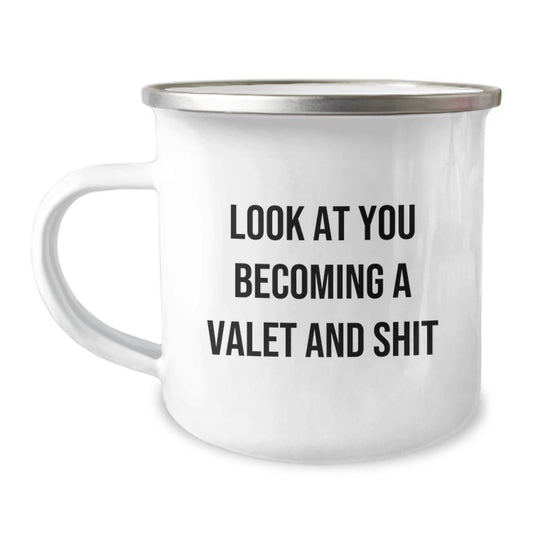 Funny Valet Gifts for Men Mother's Day Unique Camping Mugs from Friends - Image 1