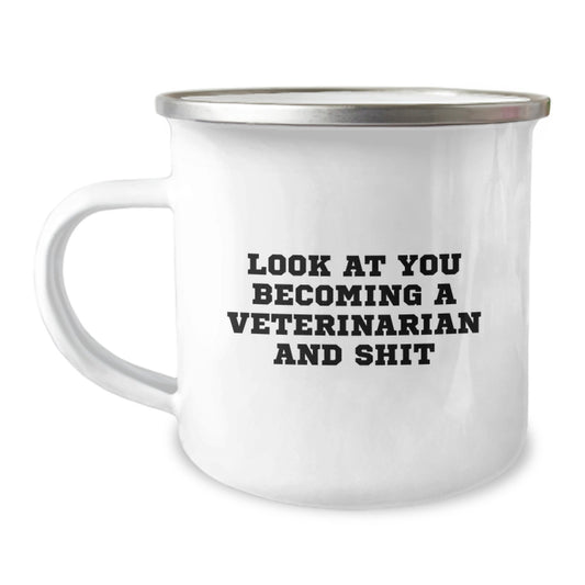 Gifts from Family - Funny Veterinarian Gifts for Mom, Dad, or Friends - Unique Mother's Day Camping Mug with Quirky Veterinary Humor - Image 1