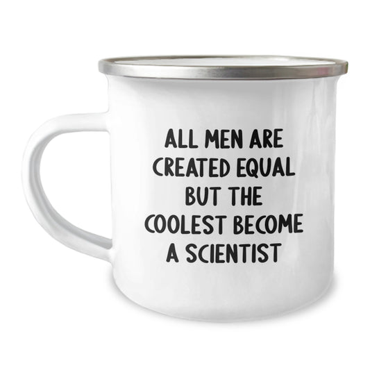 Gifts for the Coolest Scientist, Men's Funny Scientist Camping Mug, Birthday Unique Scientist Gifts from Friends and Family - Image 1