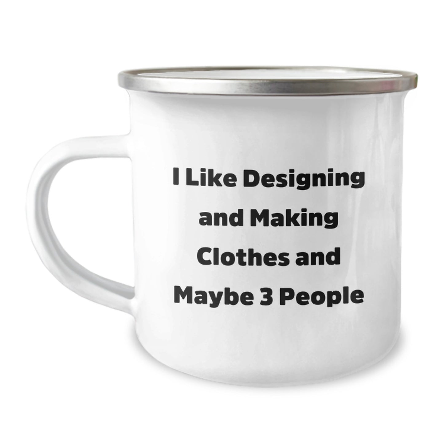 Funny Designing and Making Clothes Lover's Gifts from Men or Women Friends for Valentine's Camping Mug - Image 1