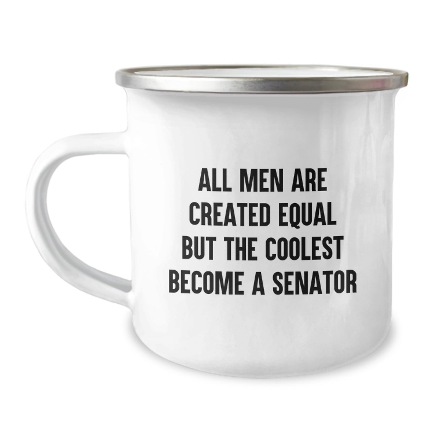 Funny Senator Gifts from Men, Unique Senator Camping Mug for Graduation, Inspirational Senator Quote - Image 1