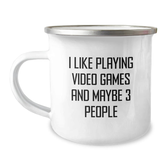 Funny Gaming Mugs for Playing Video Games Lovers, Unique Valentine's Gifts from Friends to Friends who Play Video Games, Camping Mug for Men and Women - Image 1