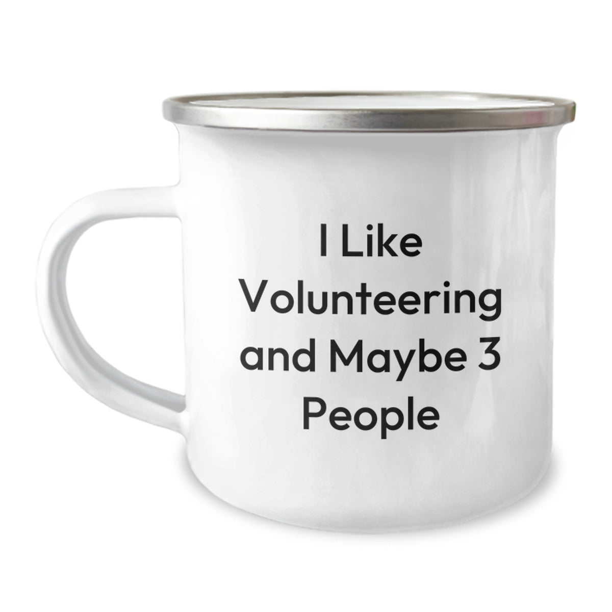 Christmas Gift for Her - I Like Volunteering Present Camping Mug - Image 1