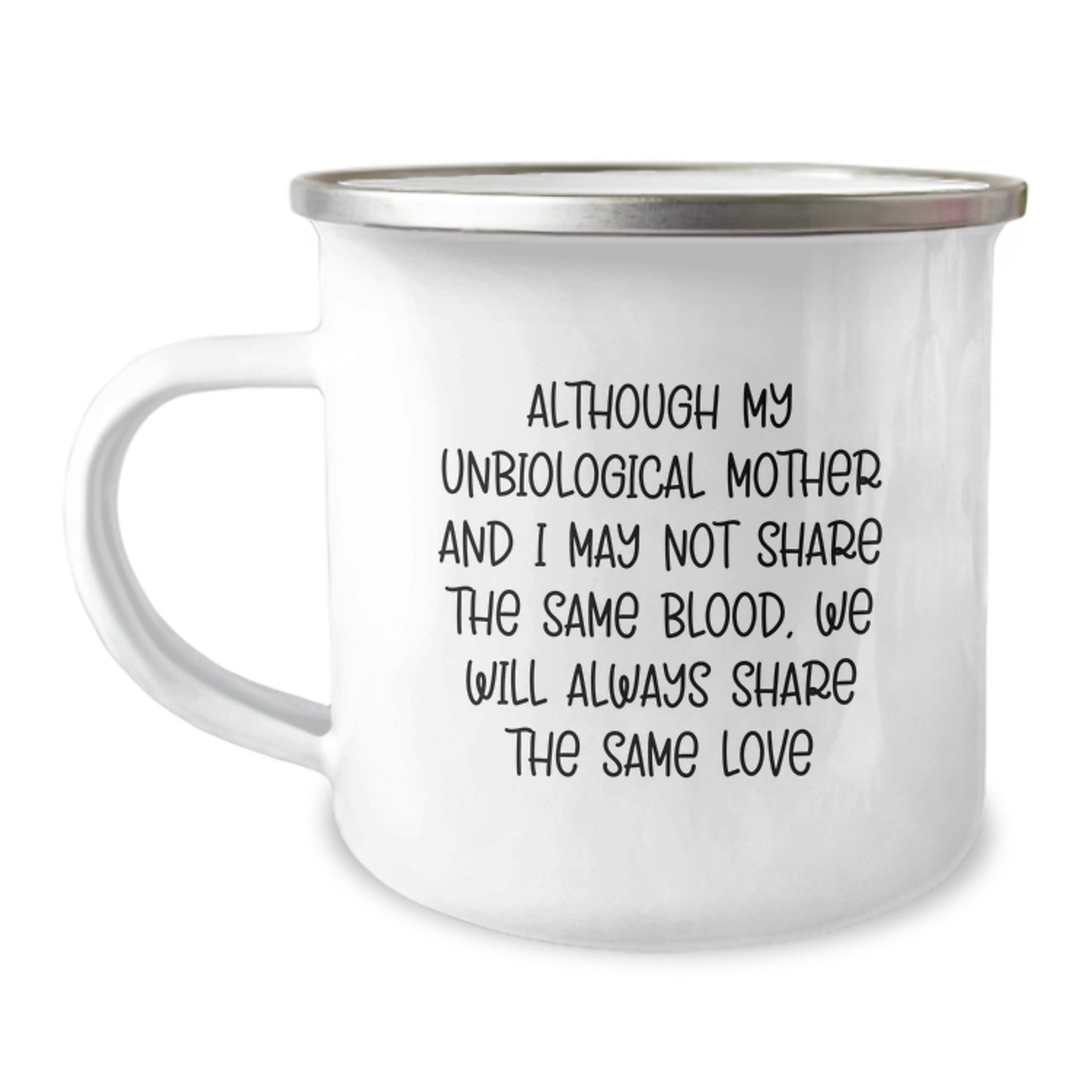 Unbiological Mother Keepsake Camping Mug for Her Birthday Gift Heartfelt - Image 1