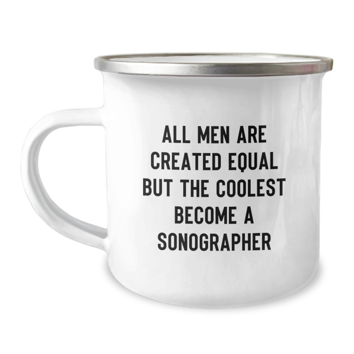 Sonographer Keepsake Camping Mug for Him Birthday Gift Premium Stainless - Image 1