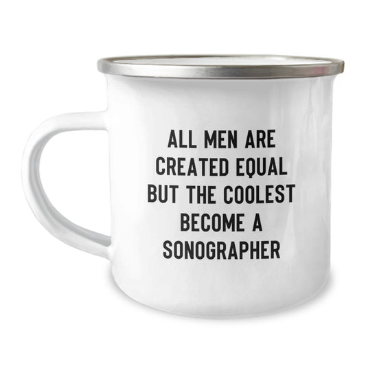 Sonographer Keepsake Camping Mug for Him Birthday Gift Premium Stainless - Image 1