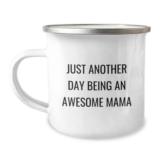 Mama Camping Mug for Her Graduation Gift Day Being An Awesome Mama - Image 1
