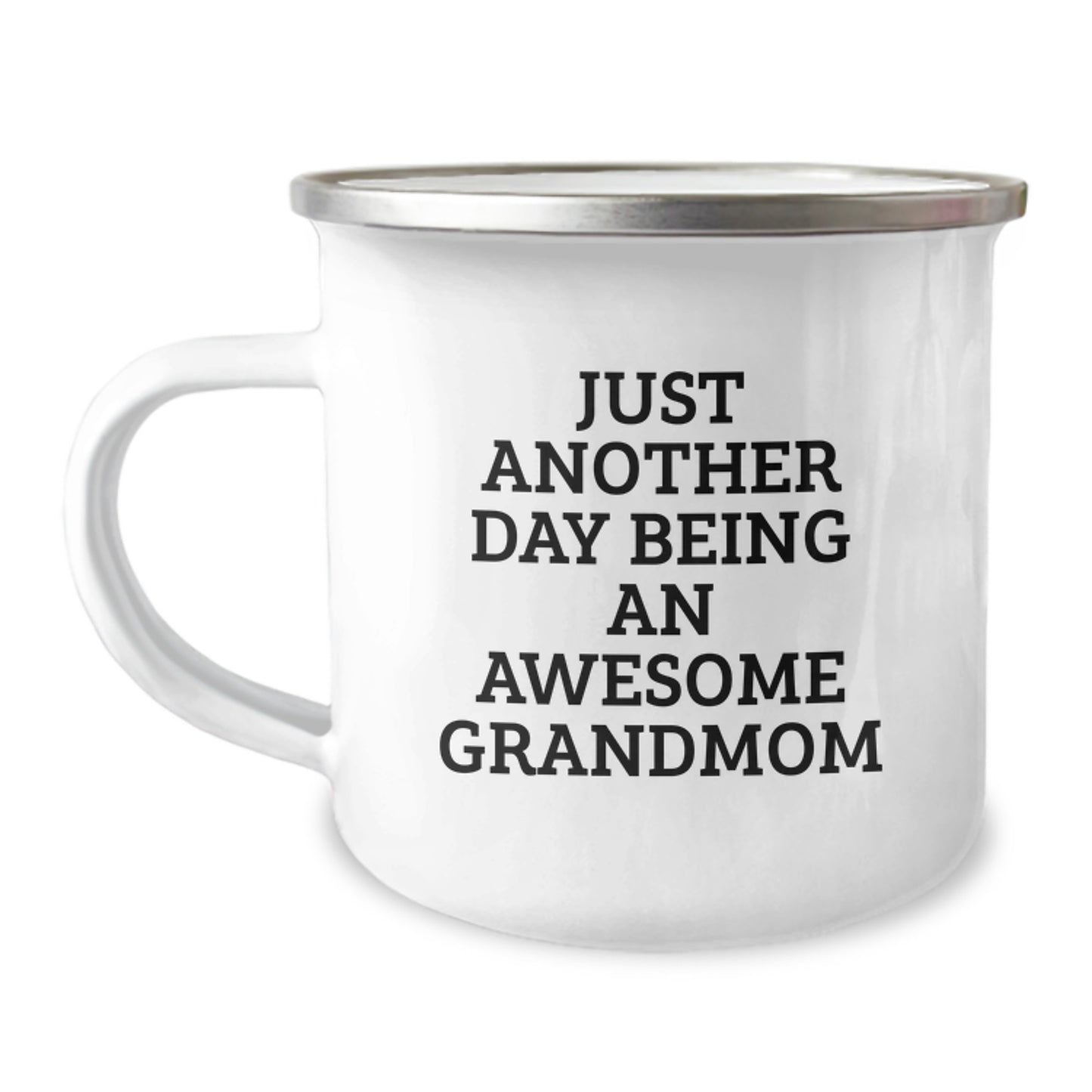 Funny Grandmom Gifts - Just Another Day Being An Awesome Grandmom Christmas Camping Mug For Grandma - Image 1