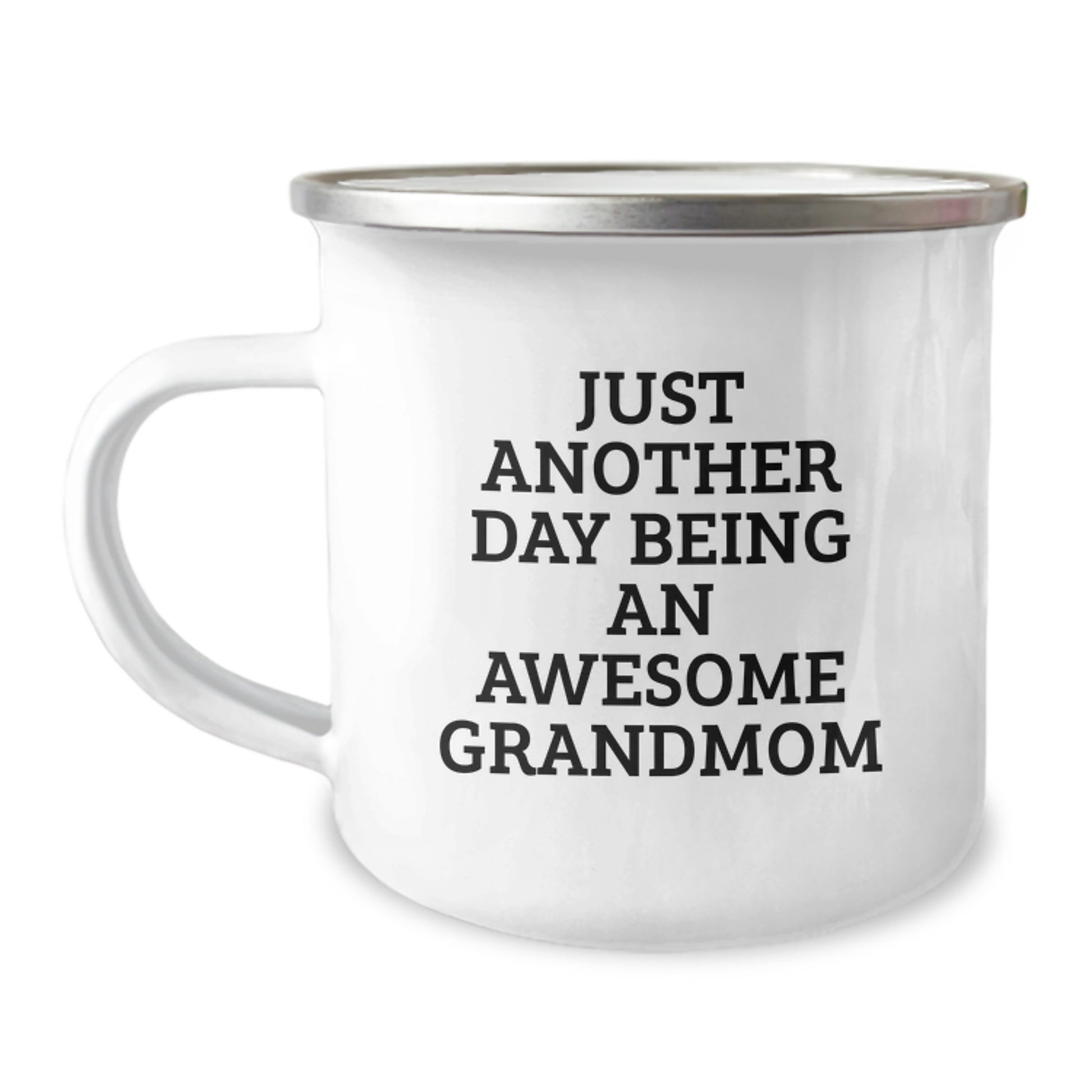 Funny Grandmom Gifts - Just Another Day Being An Awesome Grandmom Christmas Camping Mug For Grandma - Image 1