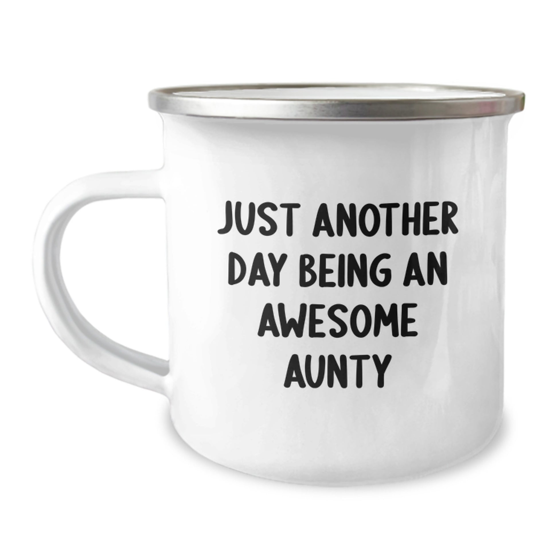 Aunty Love Gifts from Family for Aunty Funny Camping Mug - Just Another Day Being Awesome - Image 1