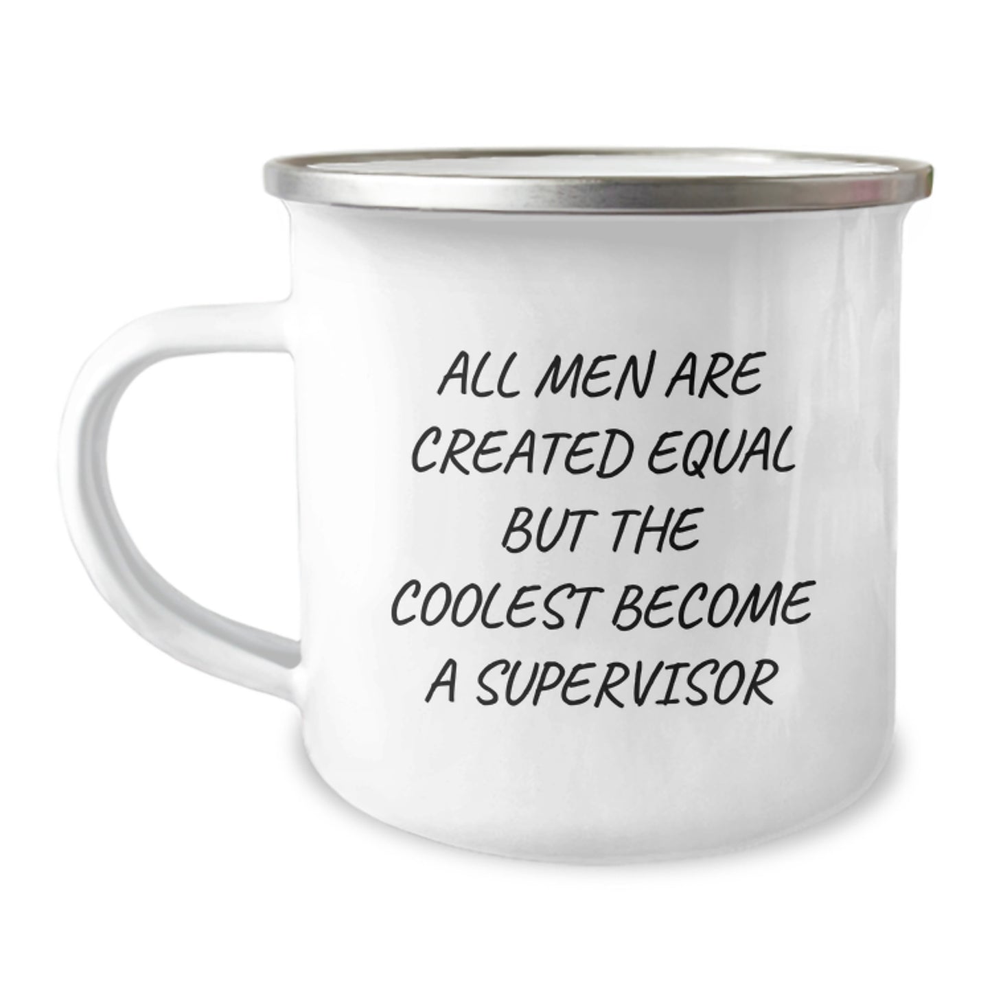 Valentine's Unique Gifts for Supervisor, Funny Quote Supervisor Camping Mug 12 oz Stainless Steel - Image 1