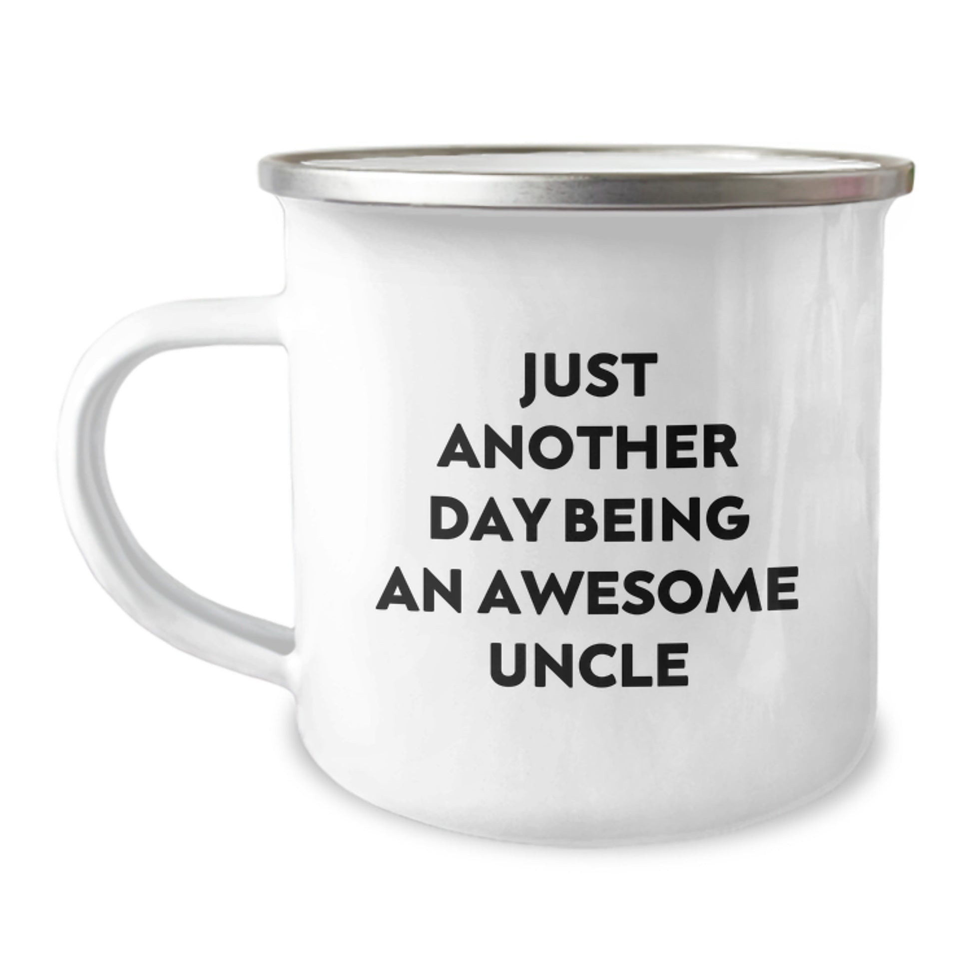 Funny Uncle Birthday Unique Gifts from Men to Awesome Uncle Camping Mug, Just Another Day Being An Uncle - Image 1