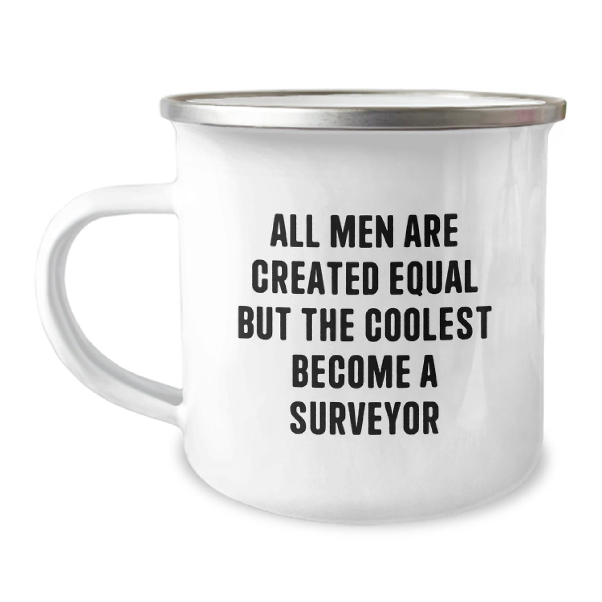 Surveyor Gifts for Men - Funny Quote Birthday Unique Gifts from Surveyor Enthusiasts, Camping Mug for Surveyor Lover, 12 oz Stainless Steel - Image 1