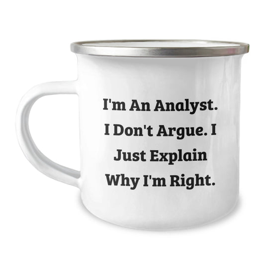 Funny Analyst Gifts for Men, Women, Coworkers, or Family - Christmas Unique Mugs for Analysts - Image 1