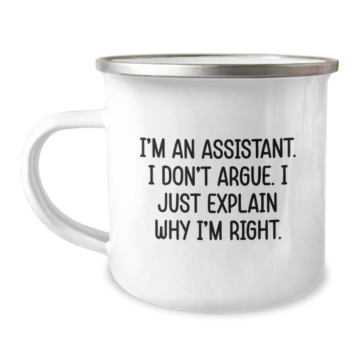 Assistant Keepsake Stainless Camping Mug for Him Birthday Gift - Image 1