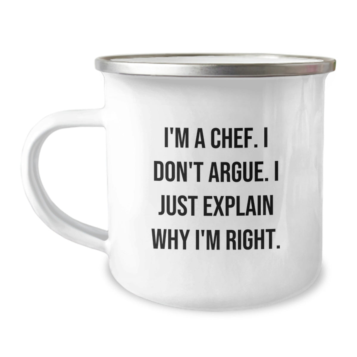 Chef Camping Mug Companion for a Best Friend Birthday Gift with Bold - Image 1