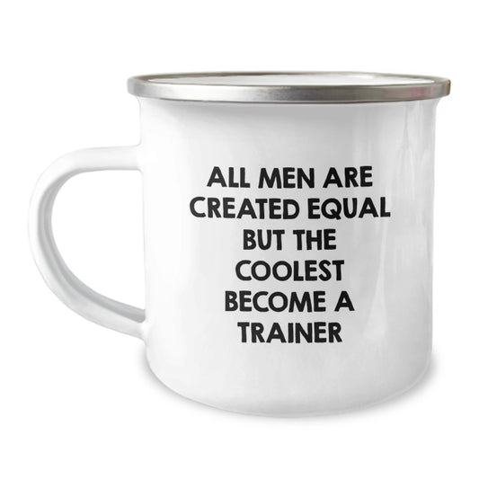 Funny Trainer Motivation Gifts from Men for Dad on Father's Day Unique Camping Mug - Image 1