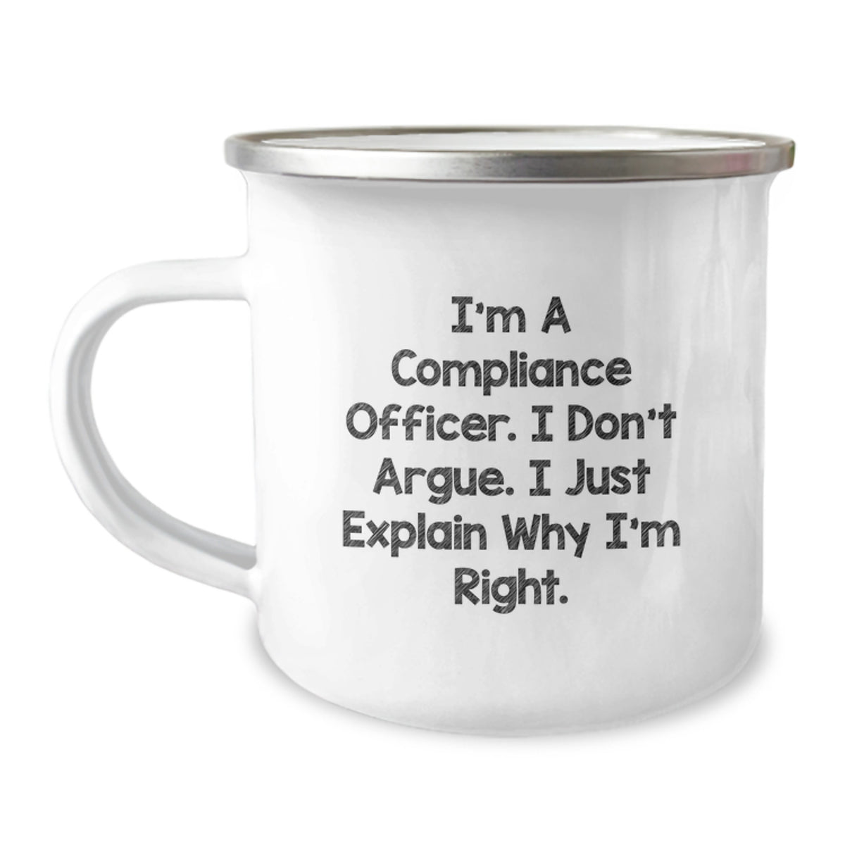 Compliance Officer Keepsake Premium Camping Mug for Him Birthday Gift - Image 1