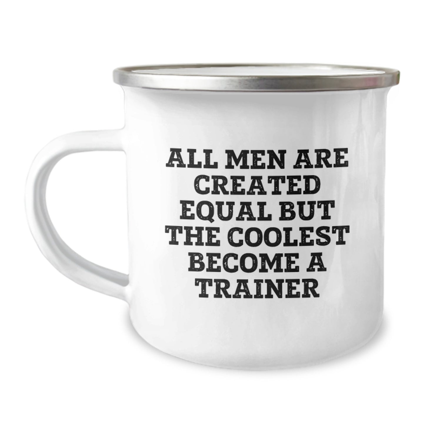 Funny Trainer Gifts from Family for Dad on Father's Day Unique Trainer Camping Mug - Image 1