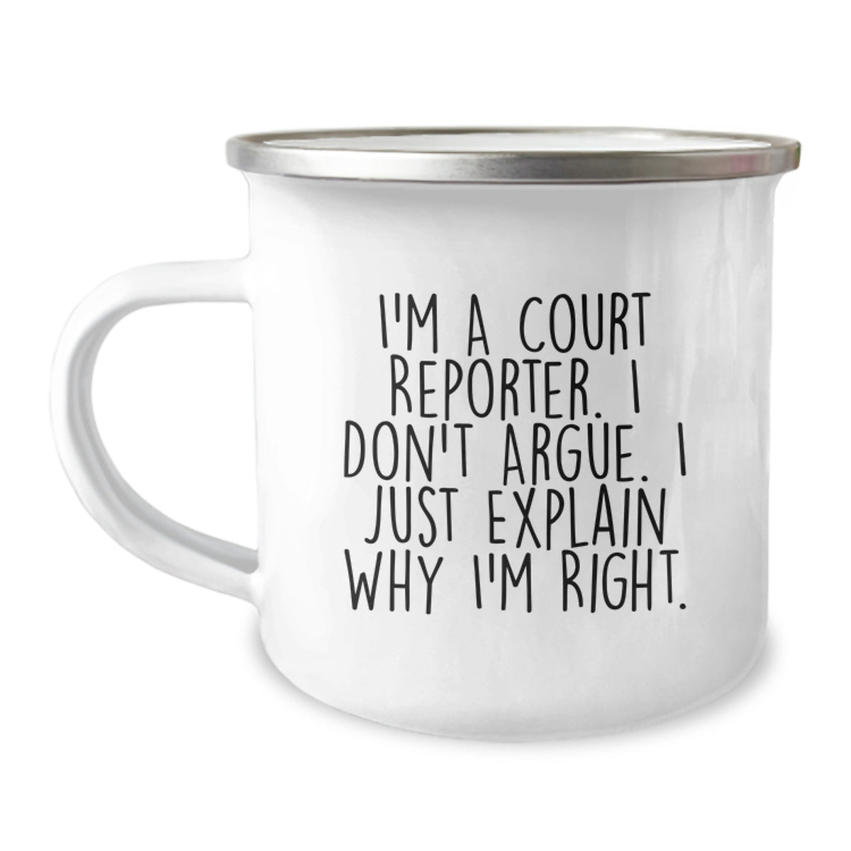 Court Reporter Keepsake Gift for Him - Witty Quote Present - Image 1