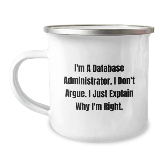 Database Administrator Novelty Camping Mug Birthday Gift for Friends - Image 1