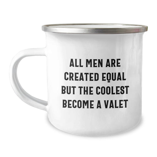 Unique Valet Gifts from Men to Valets on Valentine's Funny Camping Mug - Image 1